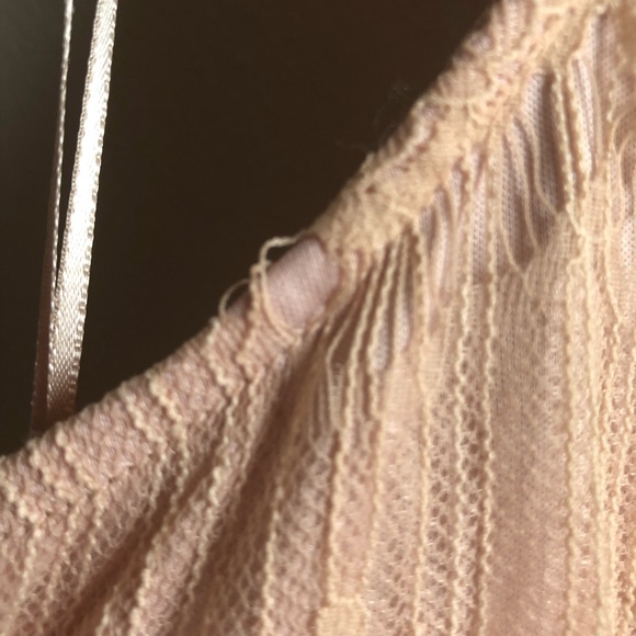 ASTR Dress Blush Pink High Neck Lace Overlay Shift Mini Sz S BNWT Anthropologie - Picture 13 of 16